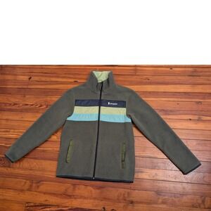 Cotopaxi Teca Fleece Full Zip Jacket Womens Small Olive Green